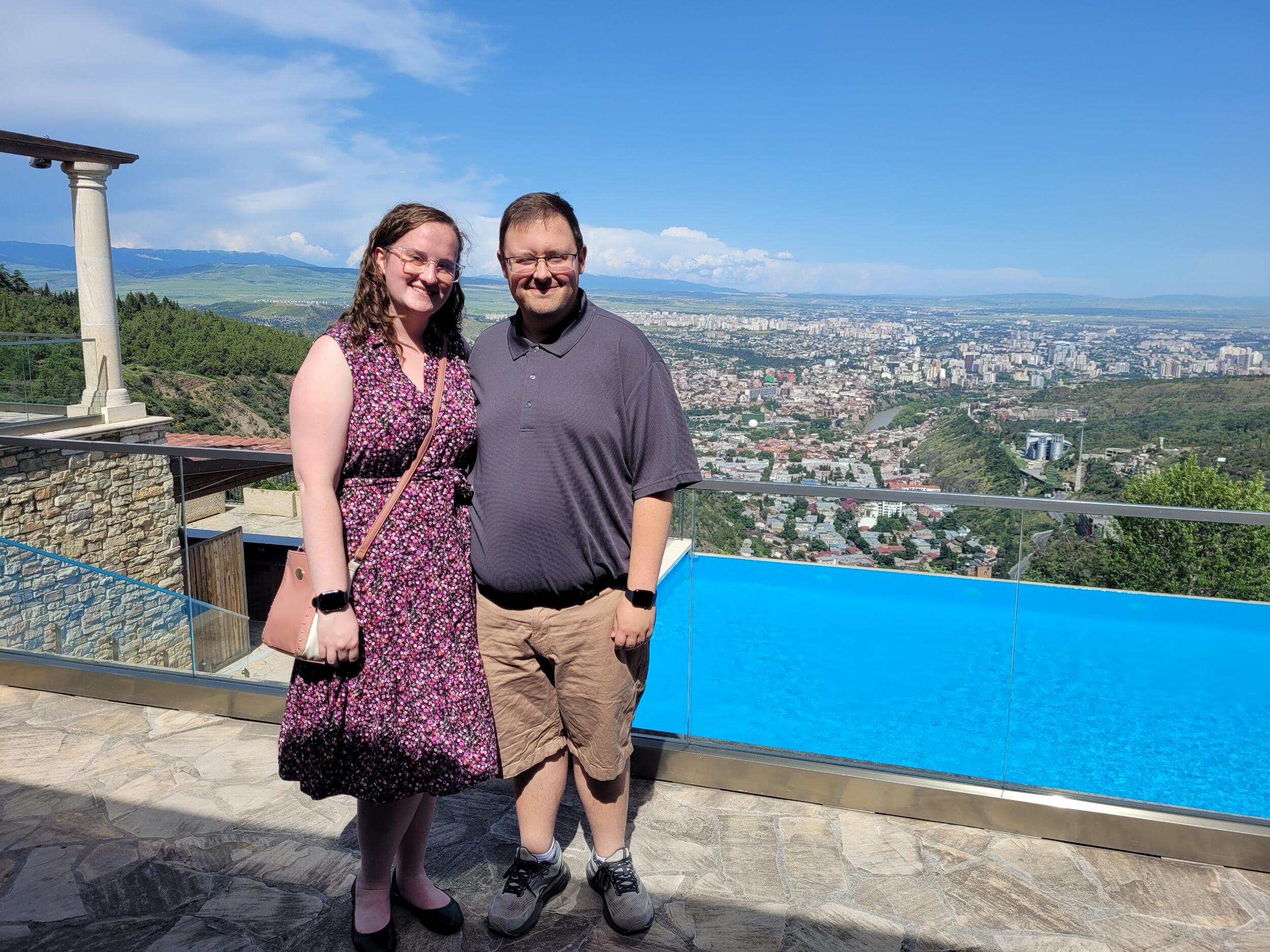 Emily and Matt got to perform in Tbilisi, Georgia.