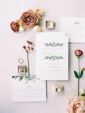 Romantic Invitations for Wedding at Lauxmont Farms in Wrightsville, Pennsylvania