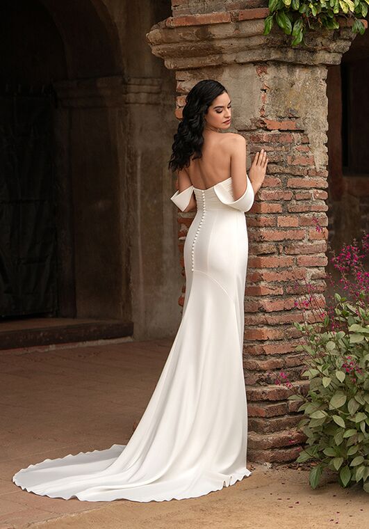 Moonlight Tango T163 Mermaid and Trumpet Wedding Dress - 2