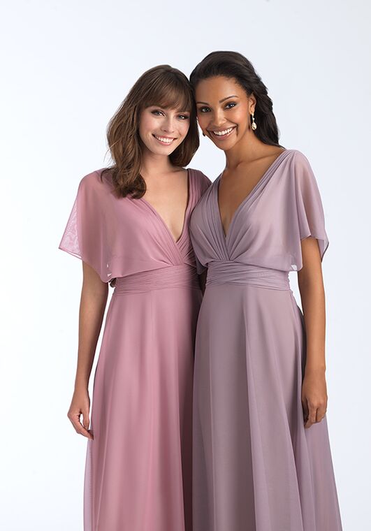 Allure Bridesmaids 1562 V-Neck Bridesmaid Dress - 2