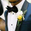 A Flower-Filled Navy-and-Yellow Wedding at Mystical Rose Gardens in Baldwin, Wisconsin
