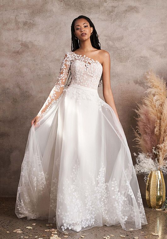 Lillian West 66223 Fit-and-Flare Wedding Dress - 2