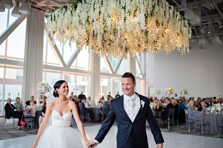Flowers were at the forefront of Sarah Chandler (32 and a teacher) and Andy Snyder’s (34 and works in medical sales) wedding, which fell just one week