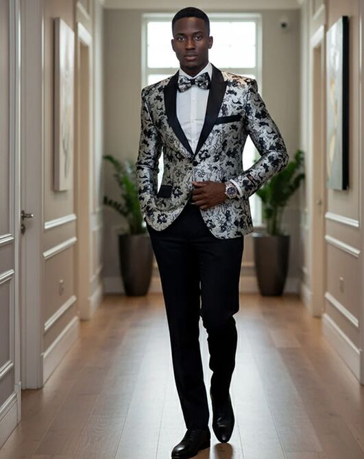 BLACKTIE AMSTERDAM Silver Wedding Tuxedo Grey Tuxedo - 2