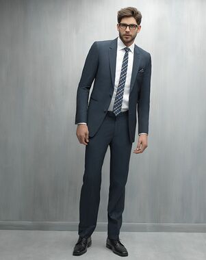 Allure Men Indigo Suit Blue Tuxedo