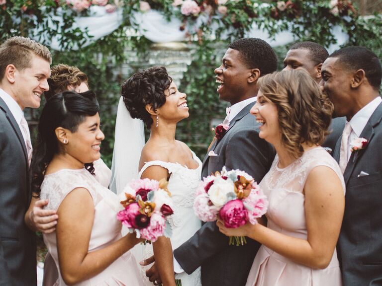 Bridesmaid hairstyle side shave