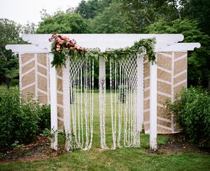 Bohemian Macrame Wedding Ceremony Backdrop