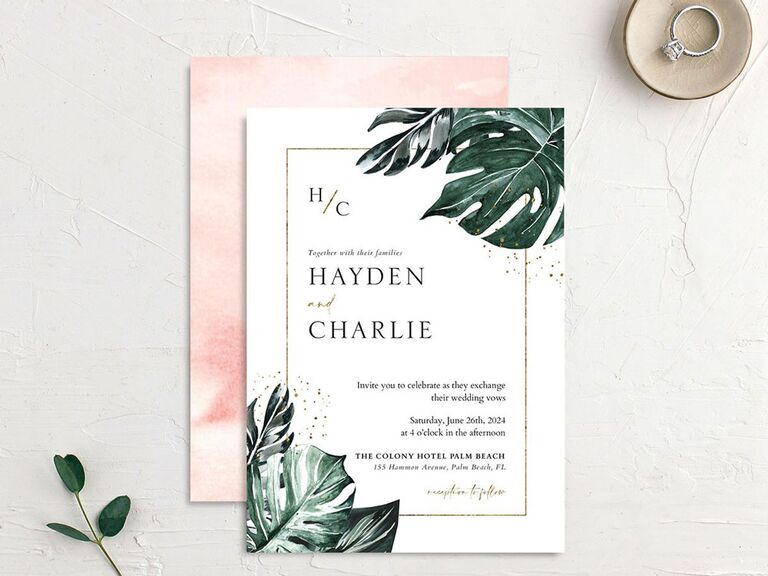Destination wedding invitations
