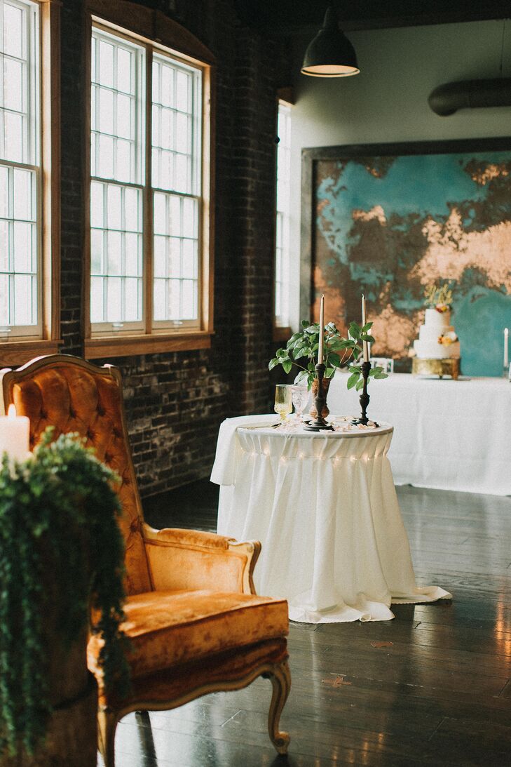 Bohemian Unity Ceremony Table with Taper Candles