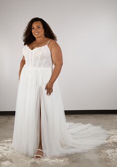 Essense of Australia D3874plus A-Line Wedding Dress