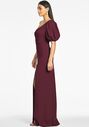 Sachin & Babi Nadia Gown - Deep Wine One Shoulder Bridesmaid Dress - thumbnail - 2