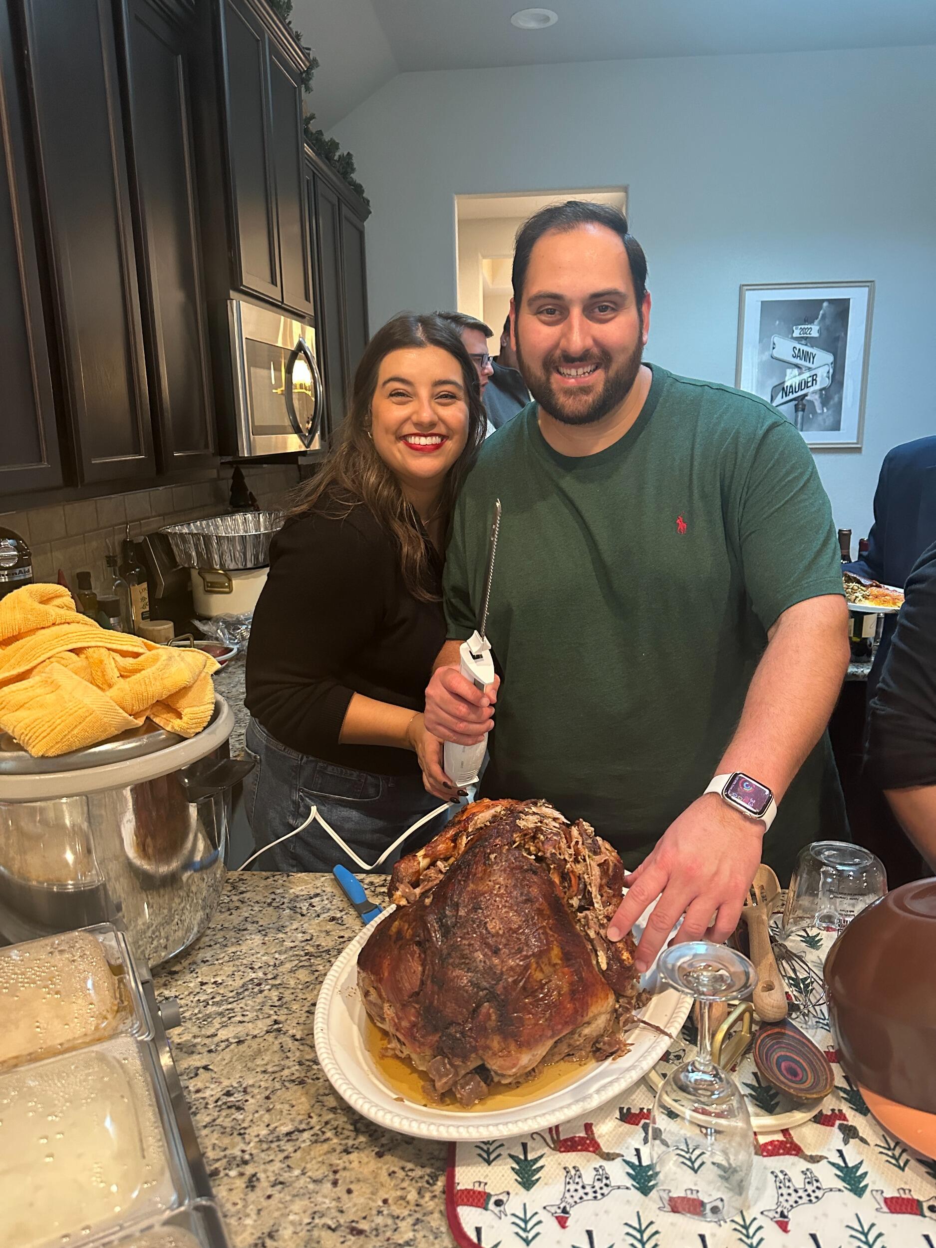 Hosted our first thanksgiving with both sides of the family!