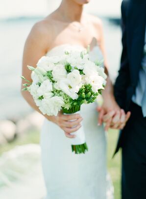 White Bridal Bouquet with Ranunculus