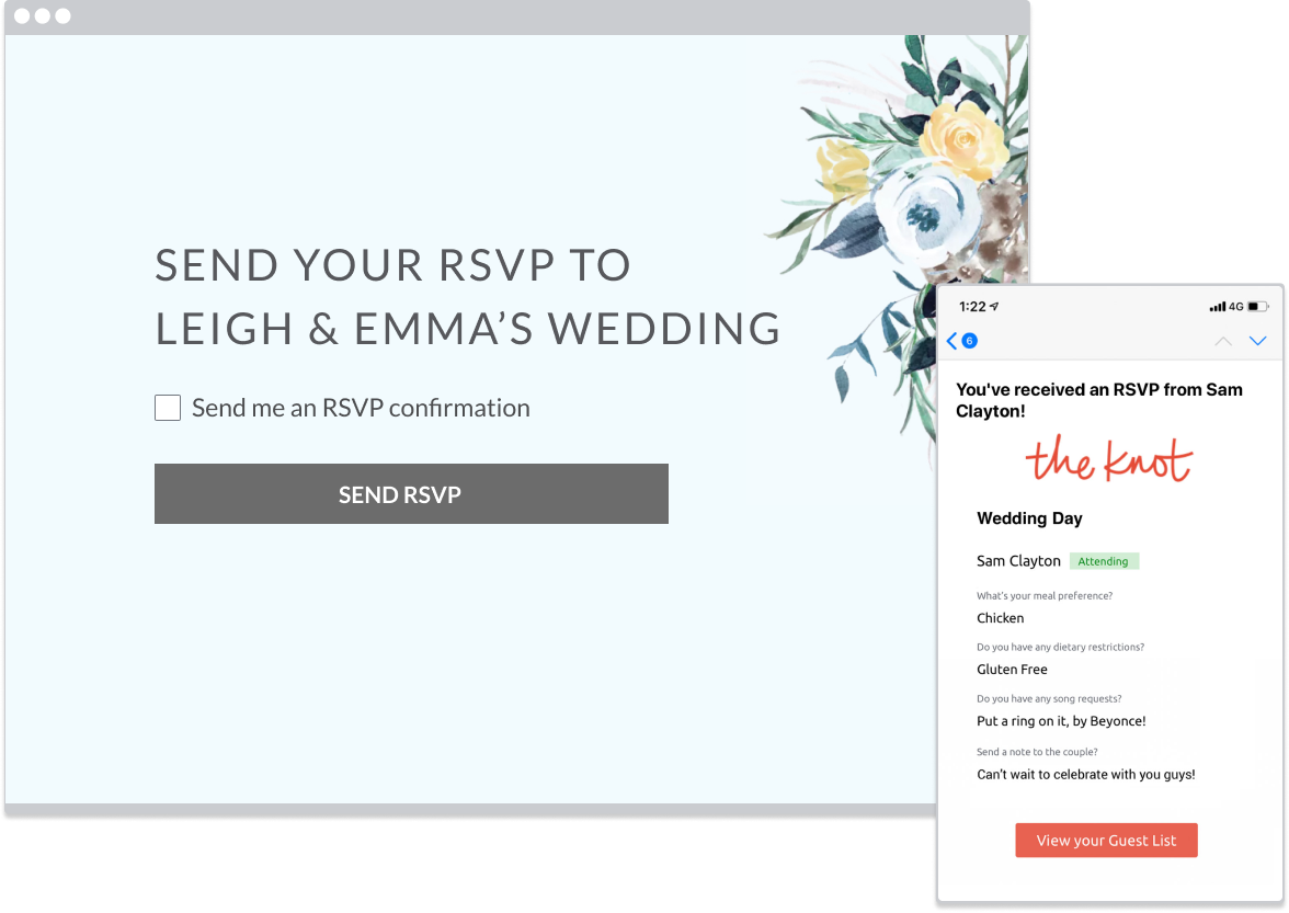 RSVP feature