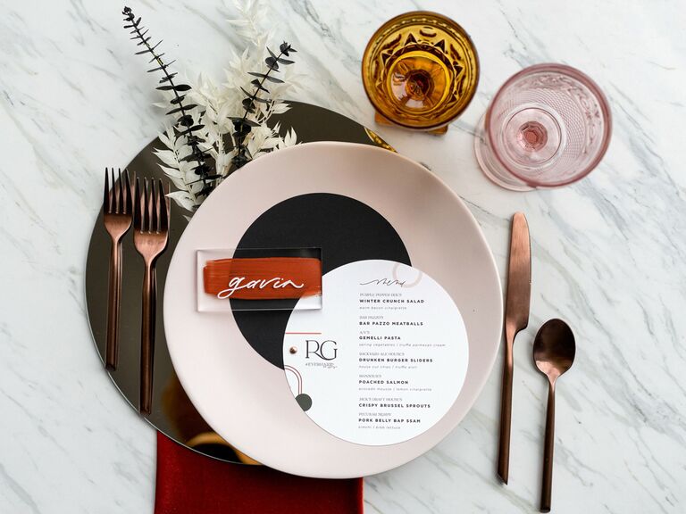 70s themed wedding velvet table setting
