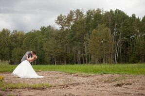 Outdoor Bride and Groom Shot