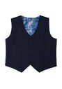 Little Tuxedos "Prodigy" Kids Navy Tuxedo (5-Piece Set) Flower Girl Dress and Ring Bearer Outfit - thumbnail - 2