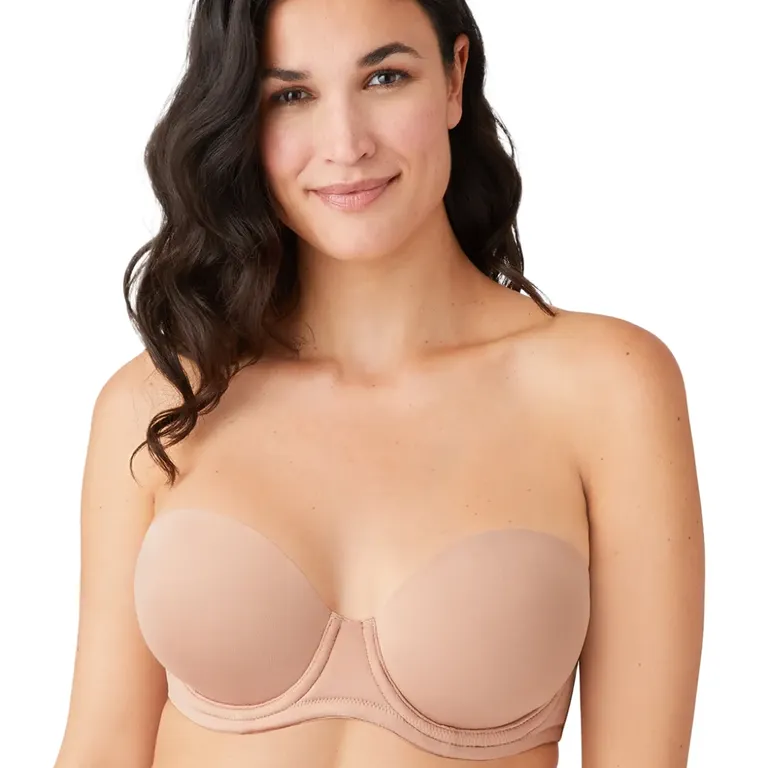  supportive strapless wedding bra with seamless cups