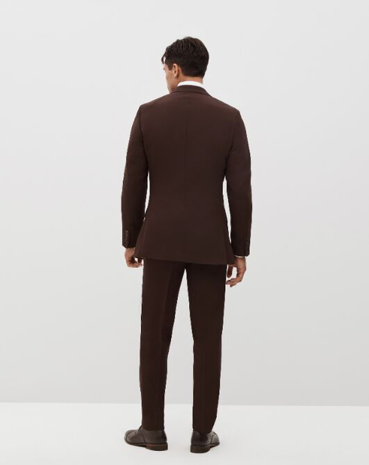 Suit Shop Men's Brown Suit Tuxedo - 2