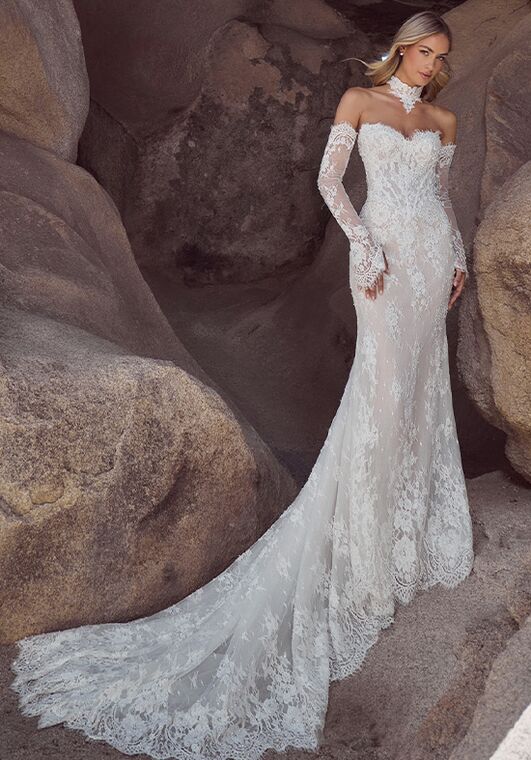 Calla Blanche 126102 Coleen Sheath Wedding Dress - 2