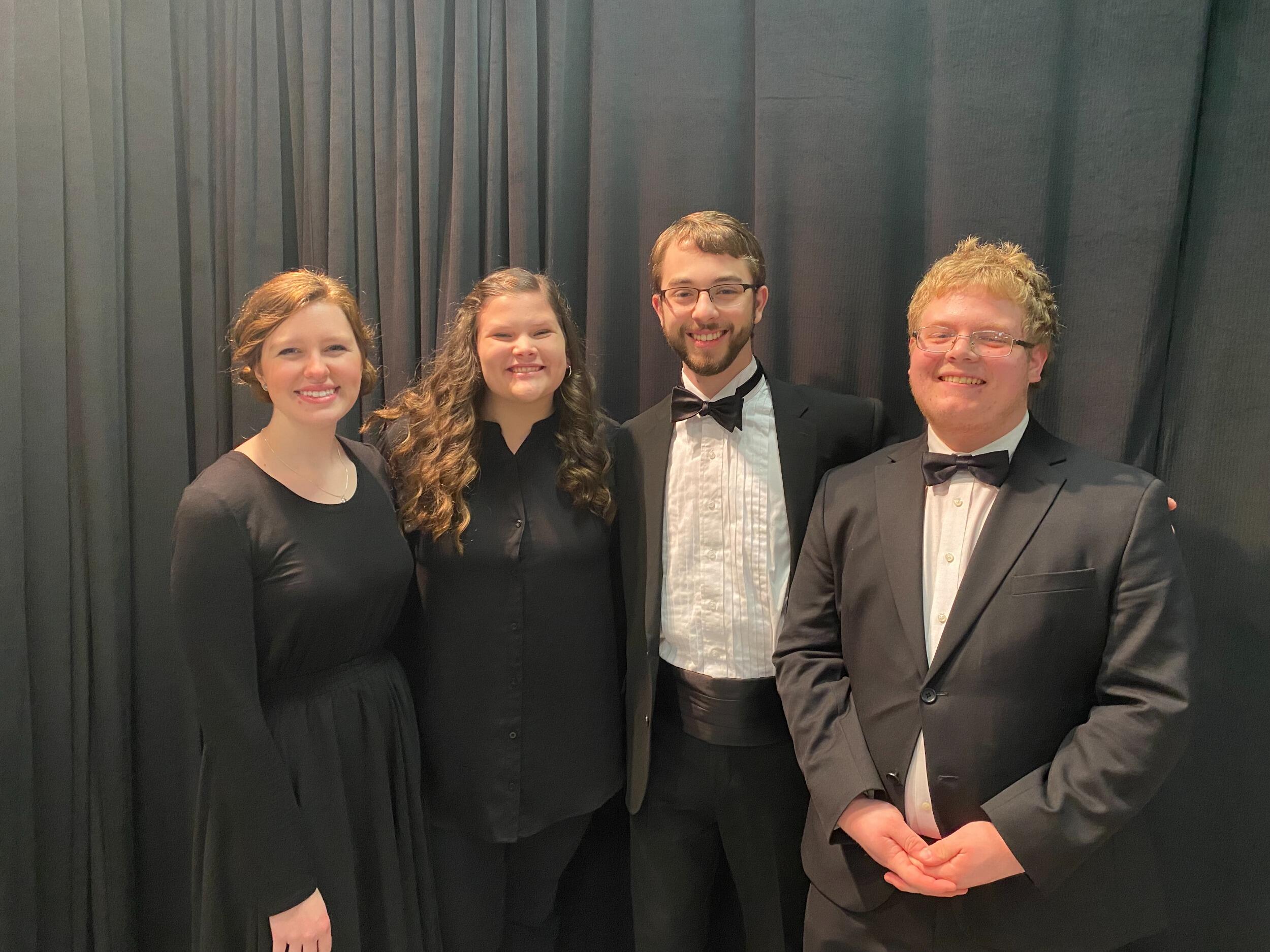After high school graduation, we both began our collegiate careers as music majors at Bob Jones University. This photo is from a performance of the opera Samson & Delilah our freshman year.