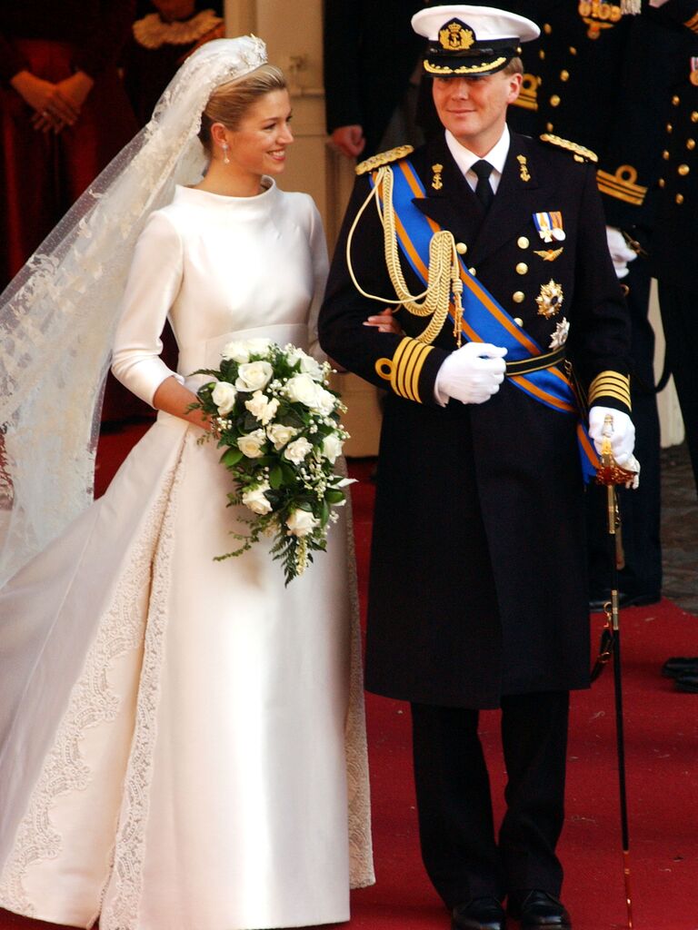 Queen Máxima of the Netherlands' royal wedding gown
