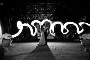 Black-and-White Wedding Portrait