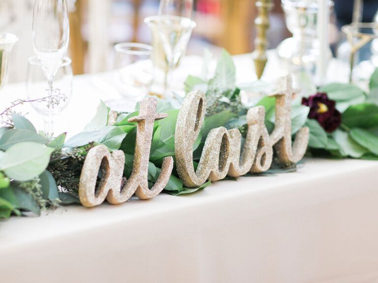 Z Create Design glitter At Last sign