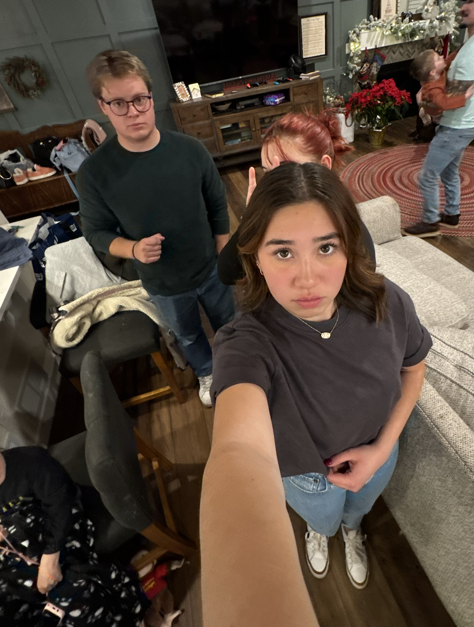 Alicia met the entire Hoch crew. All 35. She did ALL the family photos. She was very nervous. This is where she met Jonny's parents, Brian and Holly, for the first time.