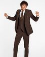 BLACKTIE METRO Chocolate Wedding Suit Brown Tuxedo - thumbnail - 2