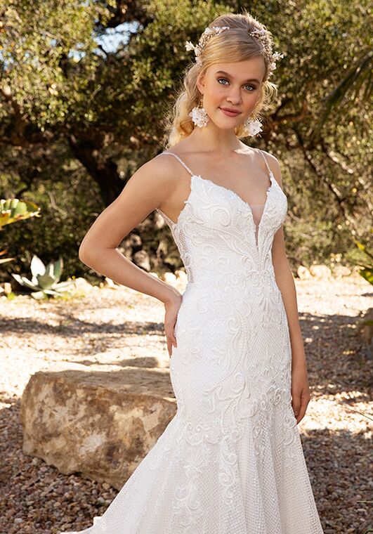 Casablanca Bridal 2380 Julie Mermaid and Trumpet Wedding Dress - 2