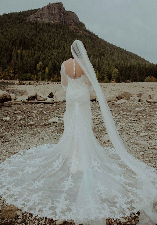 AW Bridal AW Giana Wedding Dress Column Wedding Dress - 2