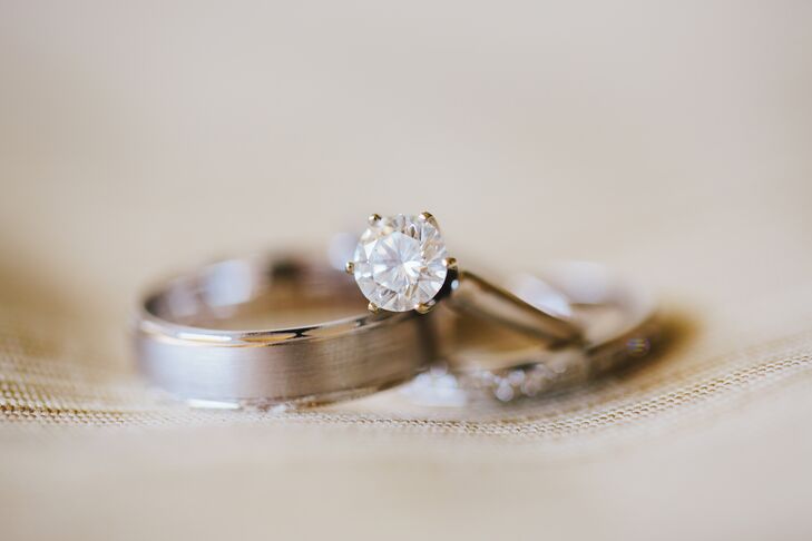 Traditional Set Silver Wedding Rings