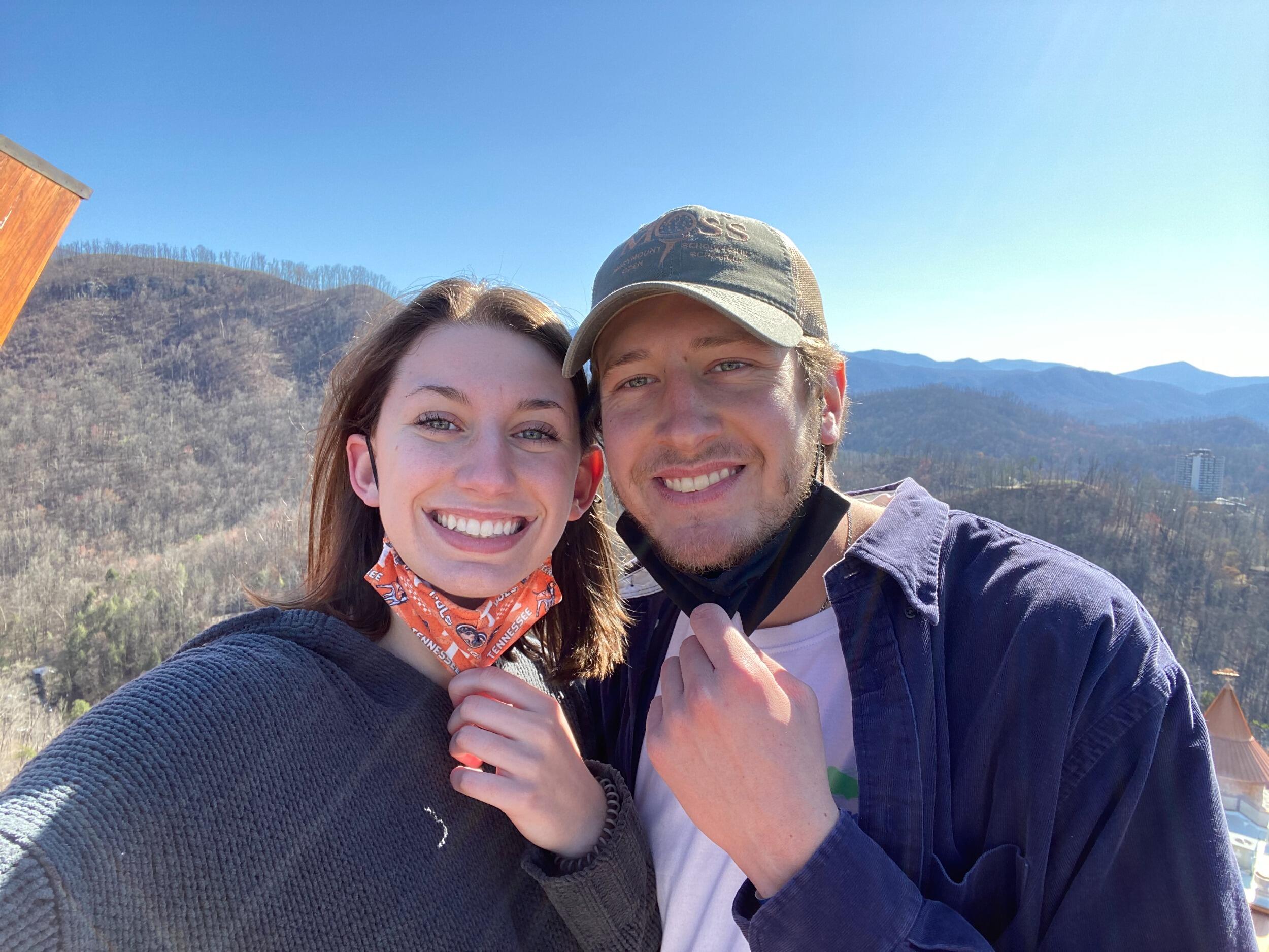Day trip to Gatlinburg to celebrate 6 months together! Kelsie was thrilled about Jack's haircut!