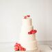 Classic White Wedding Cake with Adirondack Chair Topper