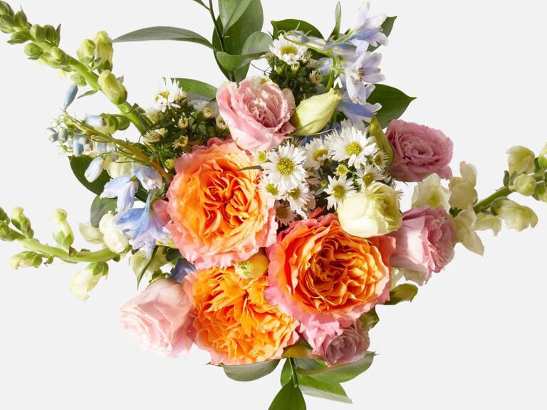 Bright bouquet of flowers just because gift