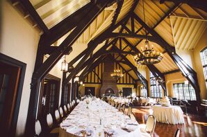 Elegant English Tudor Style Reception Space
