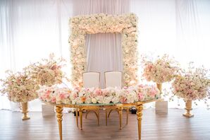 Glam Pink-and-Gold Decor at Citron in Baltimore, Maryland