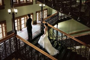 First Look in Historic Museum Stairwell