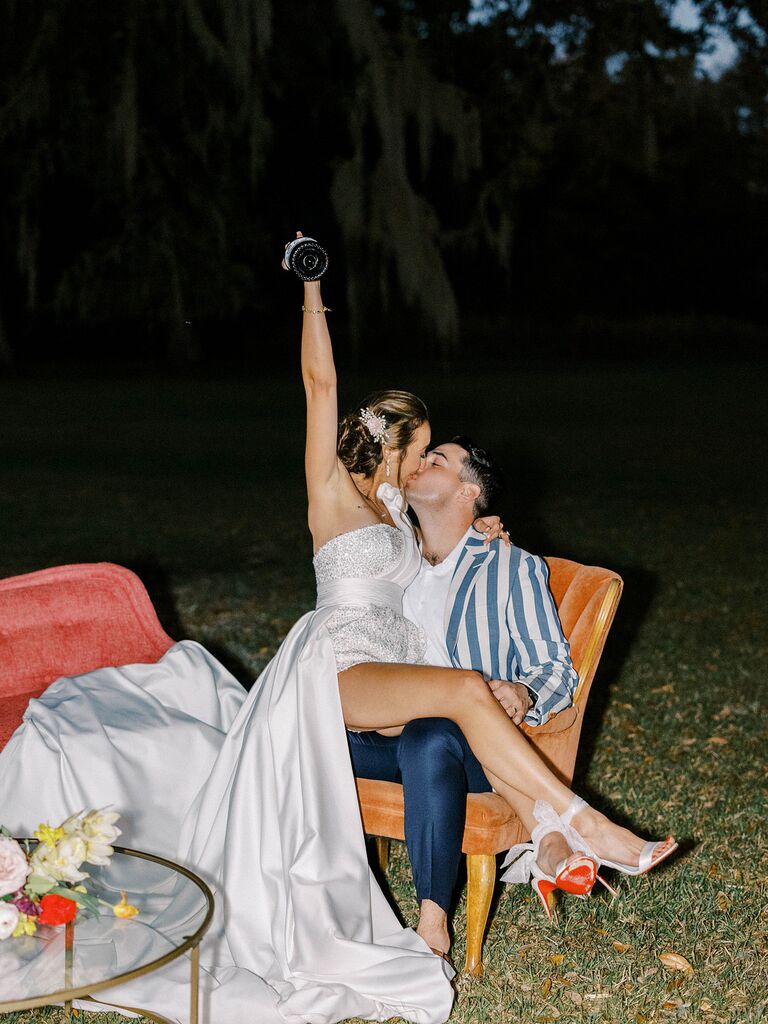 Stripes and prints aesthetic for your maximalist wedding