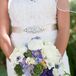 Purple and White Bridal Bouquet