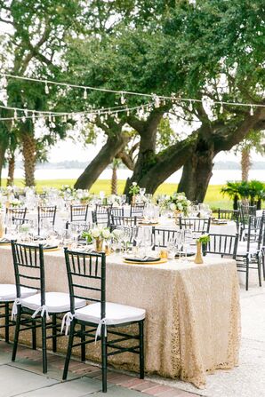 Gold Lace Tablecloths