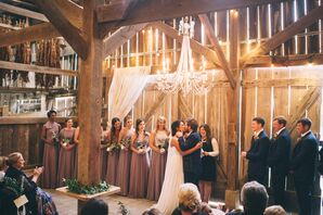 Romantic Barn Wedding Ceremony