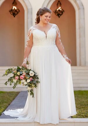 Stella York 6843 plus A-Line Wedding Dress