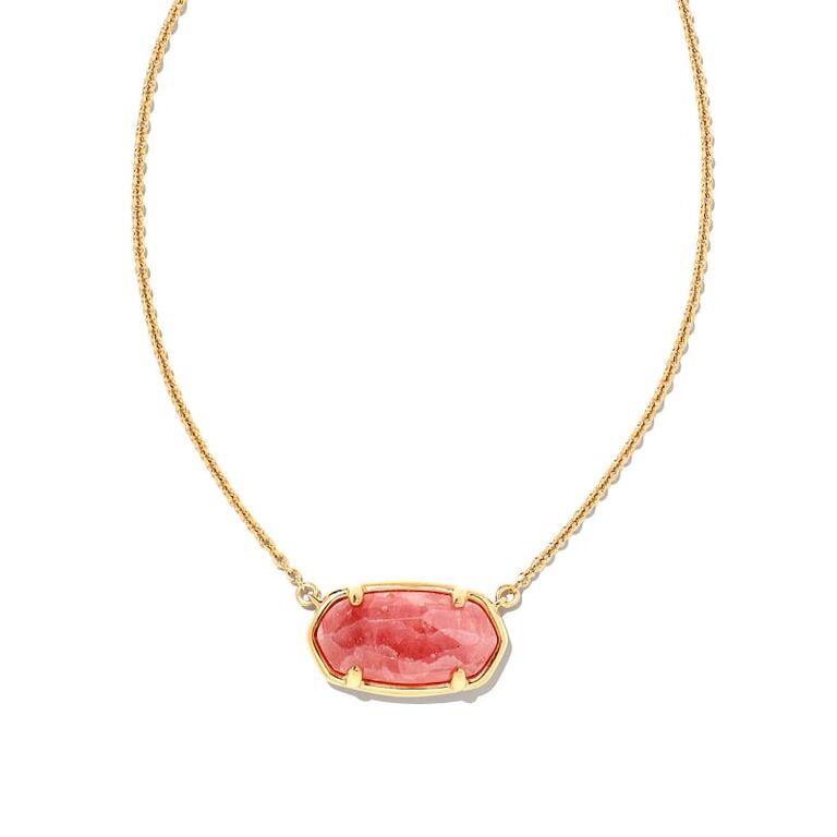 Coral pendant necklace gift idea for 35th anniversary. 
