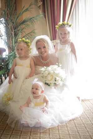 White and Yellow Flower Girls