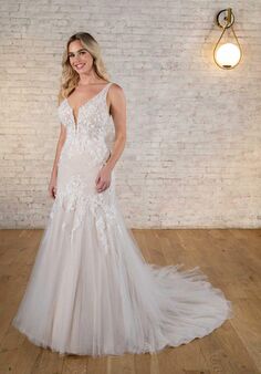 Stella York 7696 Fit-and-Flare Wedding Dress