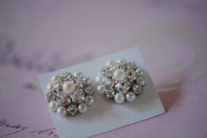 Pearl and Crystal Earrings