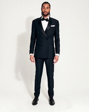 The Black Tux Double Breasted Tuxedo Black Tuxedo