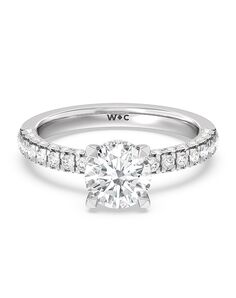 With Clarity Elegant Cushion, Emerald, Heart, Radiant, Round, Oval Cut Engagement Ring